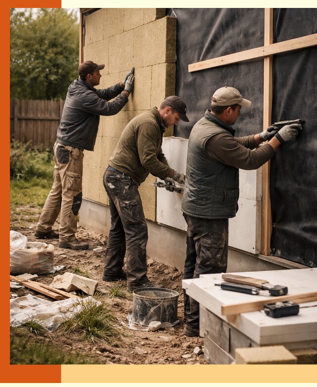 Утепление дачного дома под ключ в Лобне