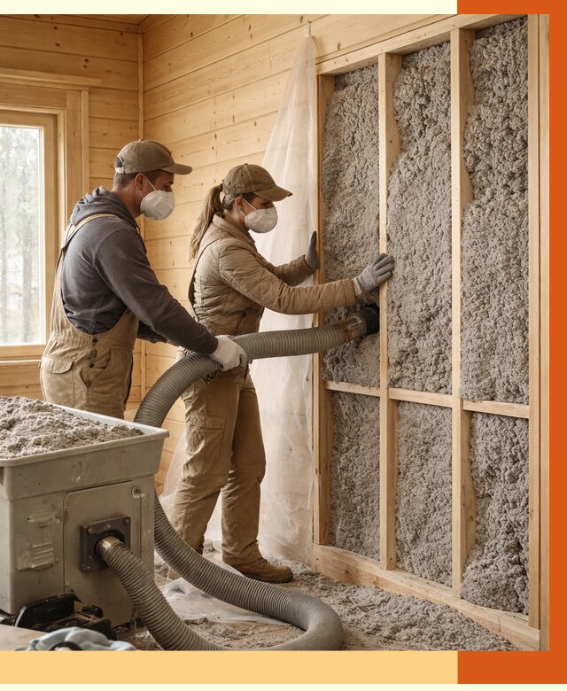 Утепление дачного дома эковатой в Лобне от 1497 руб./м2 — комплексно, ТепломастерЛбн