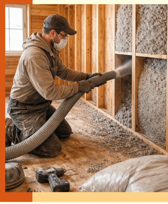 Утепление дачного дома эковатой в Лобне — быстро и надёжно