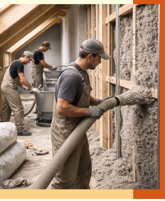 Утепление таунхауса эковатой в Лобне от 2272 руб./м² — монтаж и задувка | ТепломастерЛбн