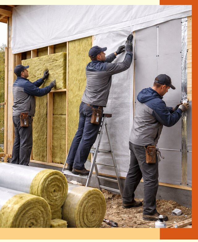 Утепление каркасного дома в Лобне от 4337 руб./м2 — профессионально | ТепломастерЛбн