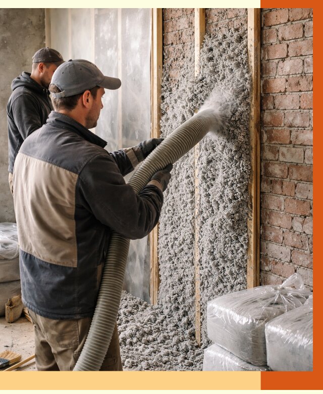 Утепление кирпичного дома эковатой в Лобне от 2427 руб./м² | ТепломастерЛбн