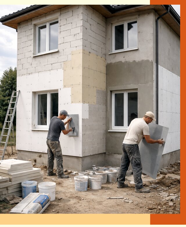 Утепление дома из газобетона в Лобне от 4337 руб./м² — заказать у ТепломастерЛбн