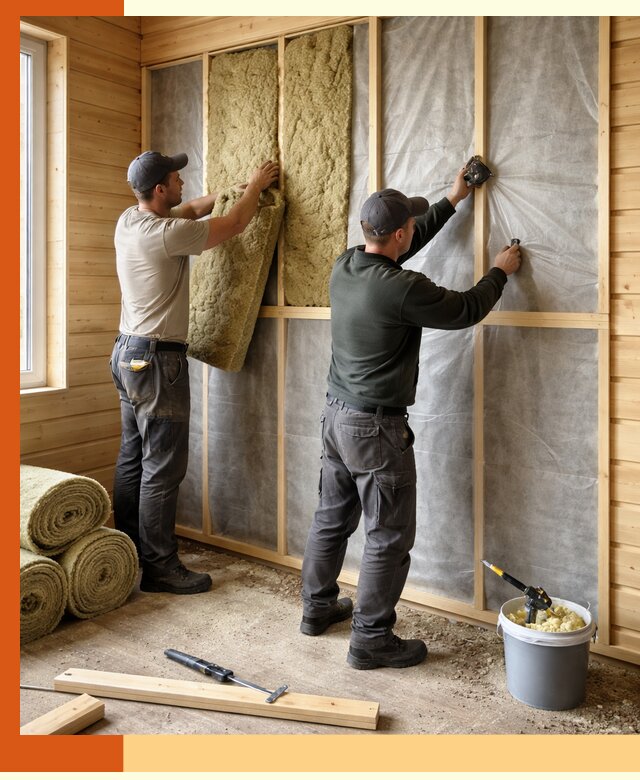 Утепление дома из минибруса в Лобне: комплексные теплоизоляционные работы