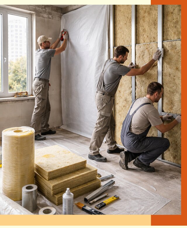 Утепление квартиры в Лобне от 4647 руб/м2 — утеплить квартиру изнутри и снаружи | ТепломастерЛбн