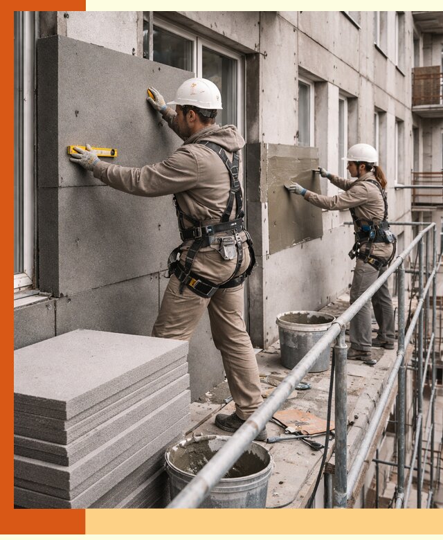 Утепление квартиры снаружи под ключ в Лобне