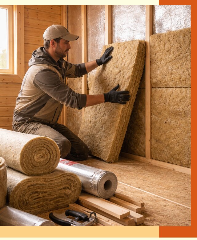 Утепление бани в Лобне под ключ от 4647 руб./м2 — утеплить потолок, пол и стены | ТепломастерЛбн