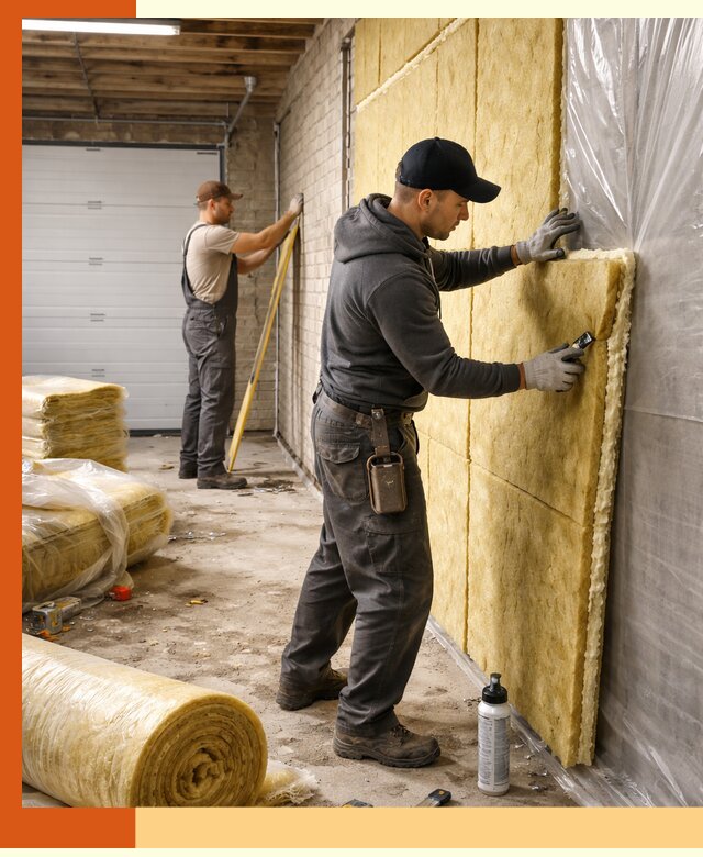 Утепление гаража под ключ в Лобне — все виды теплоизоляции