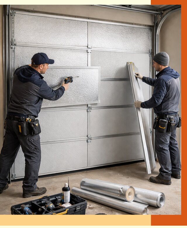 Утепление гаражных ворот в Лобне от 8106 руб/м2 — надежно и быстро | ТепломастерЛбн