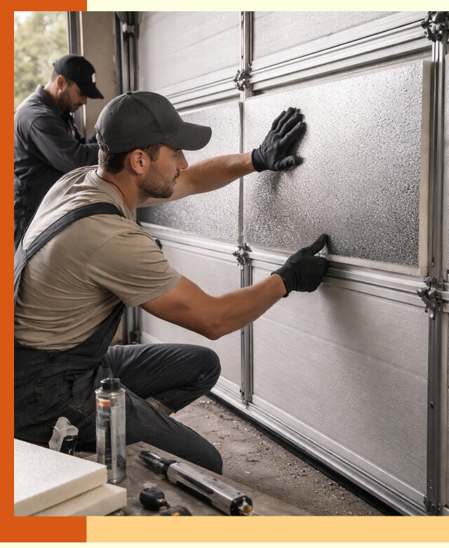 Утепление гаражных ворот в Лобне качественно и надежно