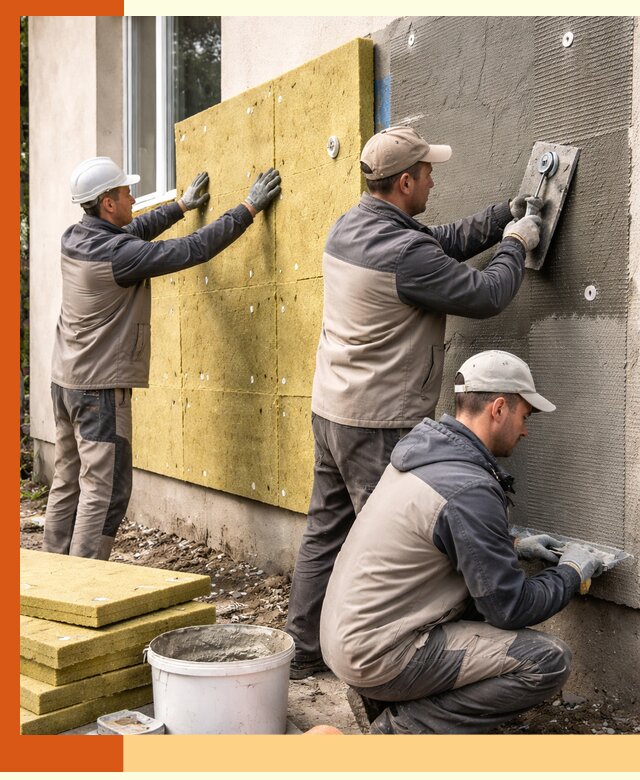 Утепление фасада под штукатурку в Лобне — энергоэффективная технология