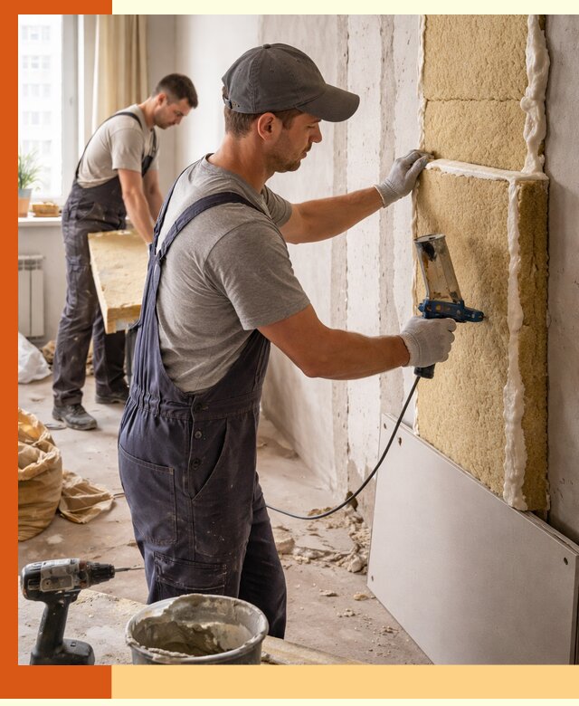 Утепление стен изнутри в Лобне — качественно и эффективно