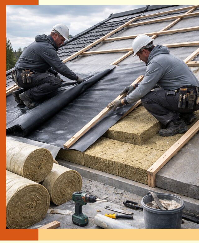 Утепление крыши снаружи в Лобне: профессиональная теплоизоляция