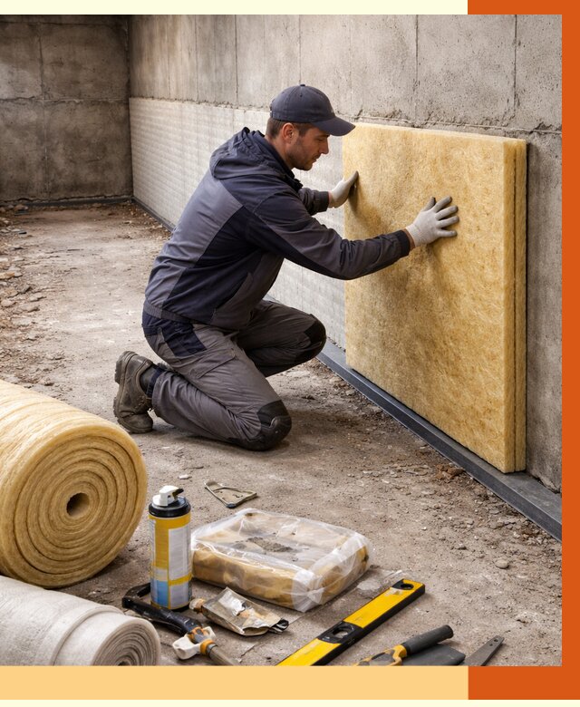 Утепление фундамента изнутри в Лобне от 4337 руб./м2 — работы под ключ | ТепломастерЛбн