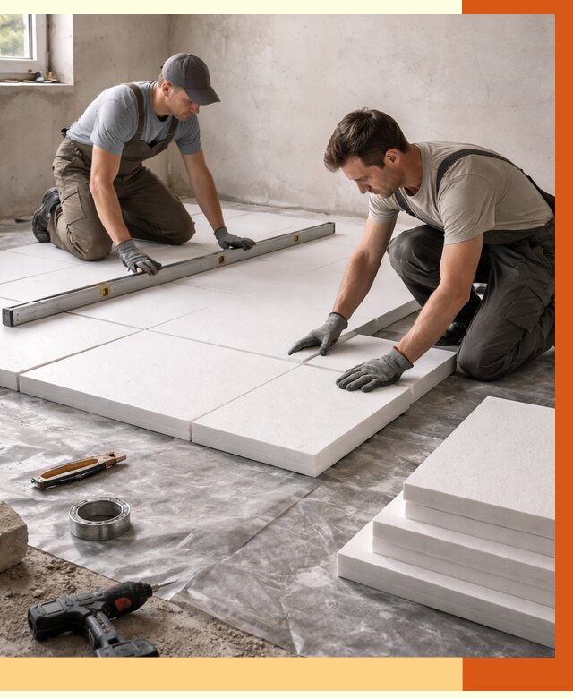 Утепление бетонного пола в Лобне от 2582 руб/м2 — монтаж и цена | ТепломастерЛбн