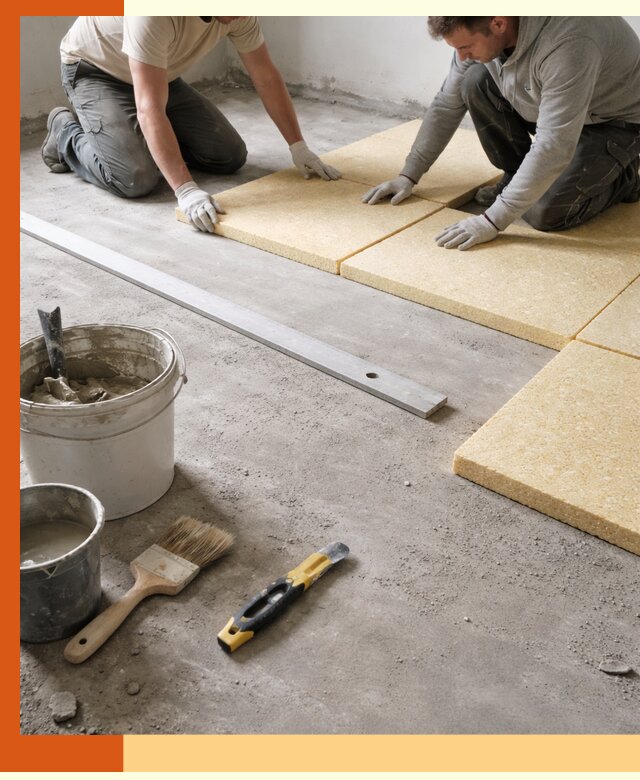 Утепление бетонного пола в Лобне профессионально и недорого