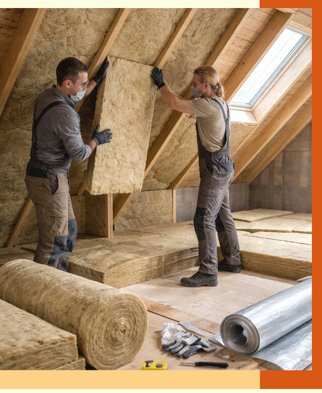 Утепление мансарды минватой в Лобне от 4337 руб./м2 — монтаж и пароизоляция | ТепломастерЛбн