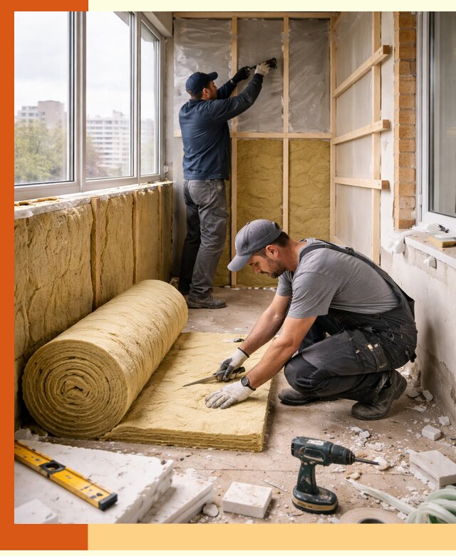 Утепление балкона под ключ в Лобне качественно и быстро