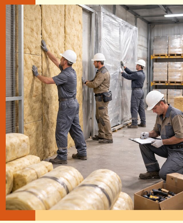 Утепление склада готовой продукции в Лобне качественно и быстро