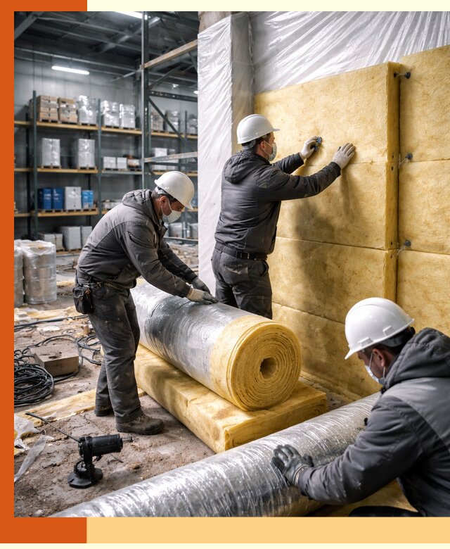 Утепление склада химсырья в Лобне: безопасная и эффективная изоляция