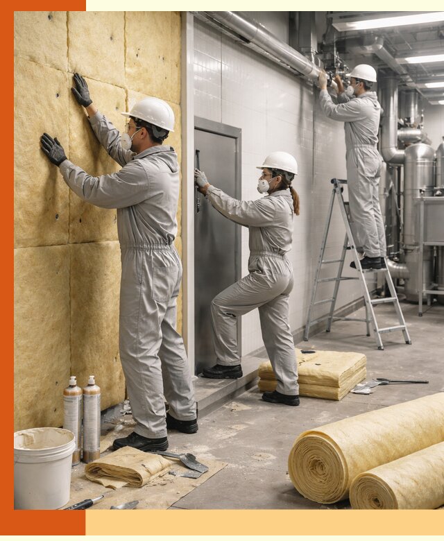 Утепление пищевого цеха под ключ в Лобне