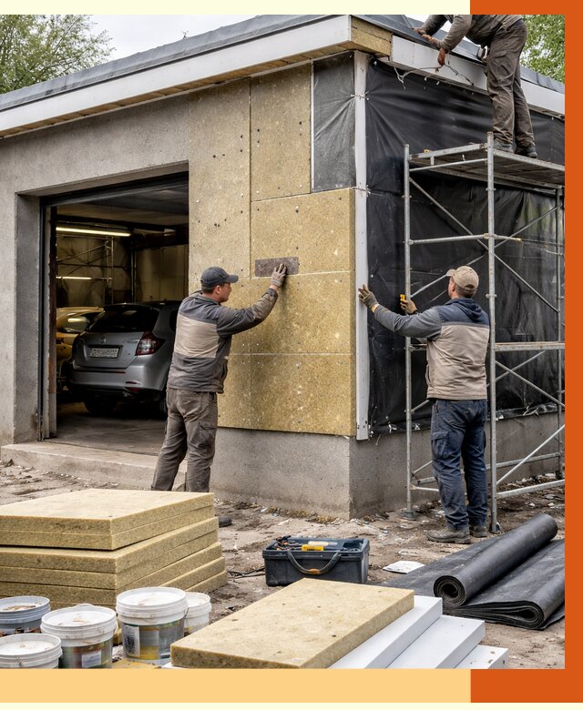 Утепление автосервиса в Лобне ппу, пеноизоляция, от 14973 руб/м2 — ТепломастерЛбн