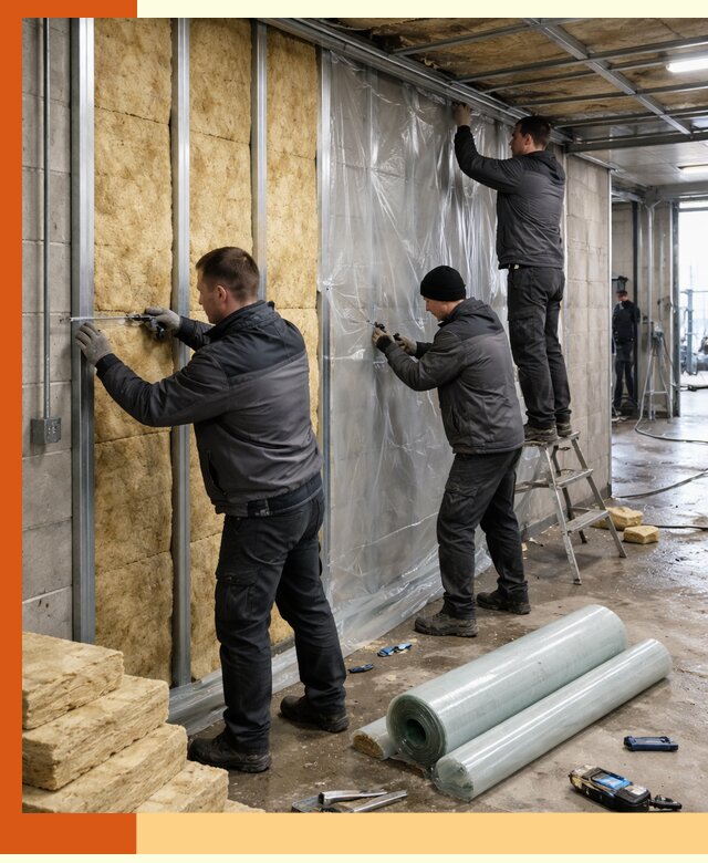 Профессиональное утепление автомойки в Лобне для любого типа помещений