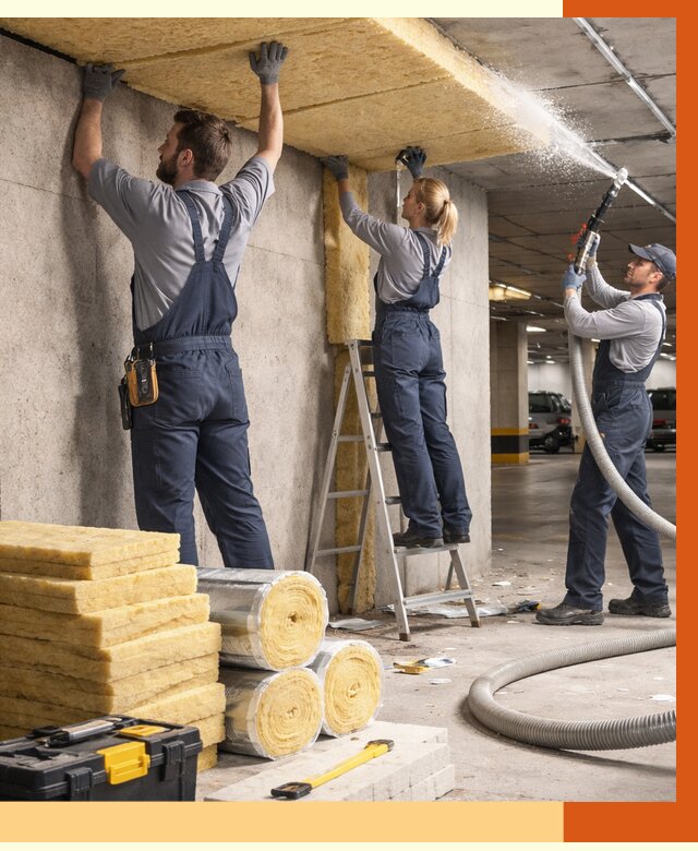 Утепление паркинга в Лобне от 7022 руб./м2 — работы под ключ | ТепломастерЛбн