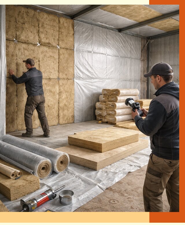 Утепление теплого склада в Лобне под ключ от 11875 руб/м² | ТепломастерЛбн