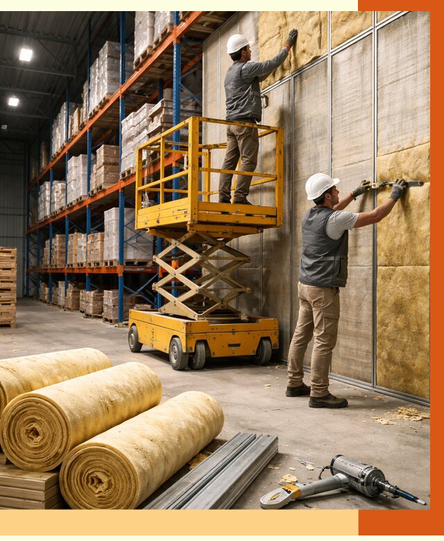 Утепление торгового склада в Лобне от 3304 руб/м2 — комплексно и под ключ | ТепломастерЛбн