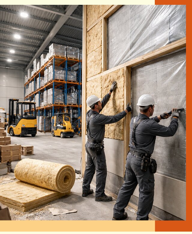 Утепление склада с техникой в Лобне от 4337 руб./м2 — комплексно под ключ | ТепломастерЛбн