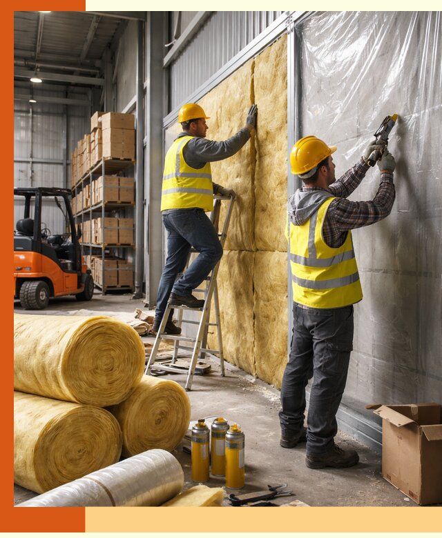 Утепление склада с техникой в Лобне под ключ