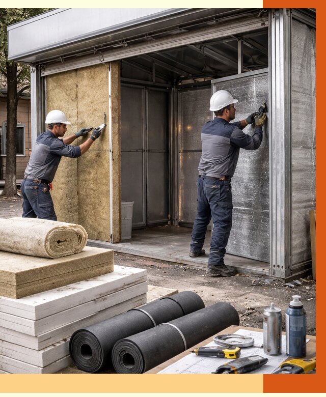 Утепление павильона шаурма в Лобне под ключ от 1239 руб. за м² | ТепломастерЛбн