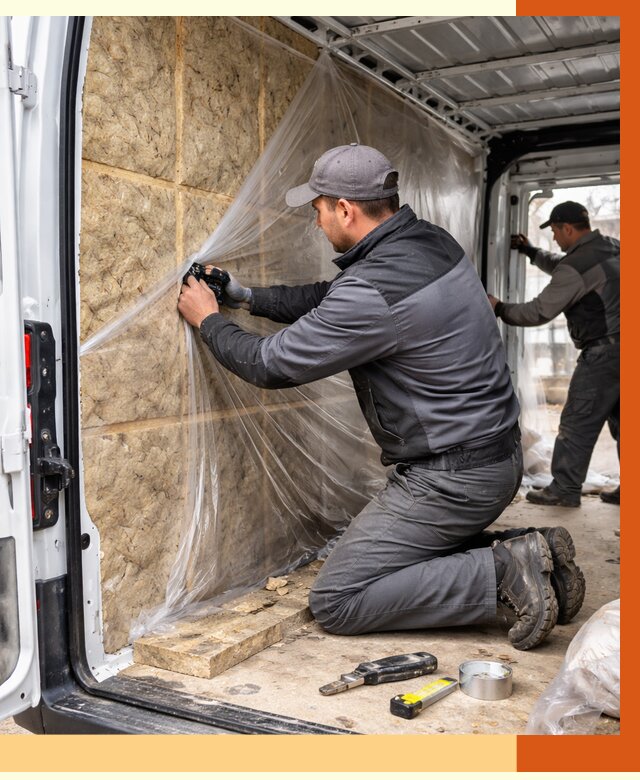 Утепление фургона в Лобне от 17038 руб/м2 — утепление фургона ППУ и кузова | ТепломастерЛбн