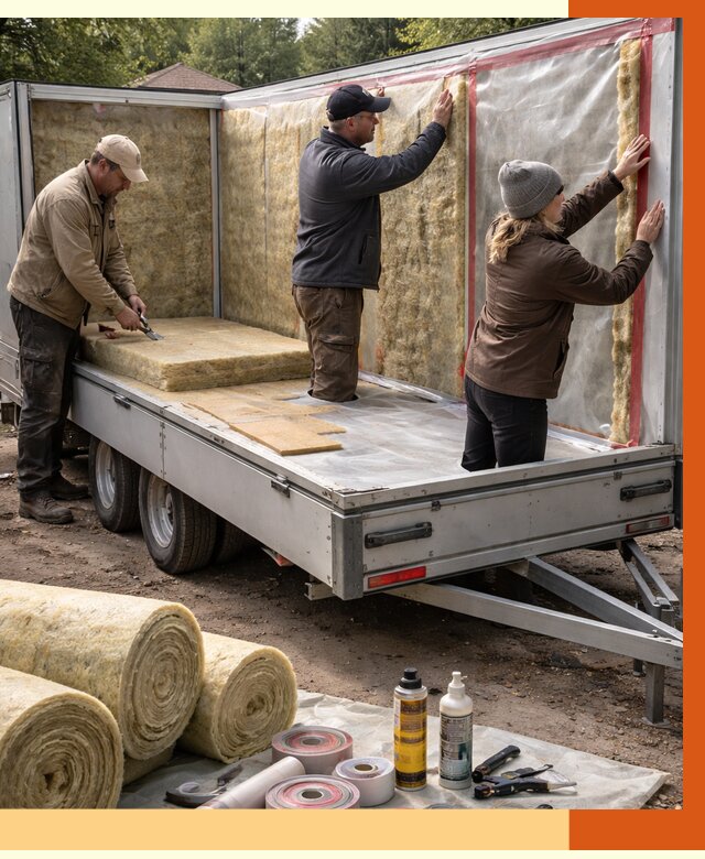 Утепление прицепа в Лобне под ключ от 12908 руб. — комплекс от ТепломастерЛбн