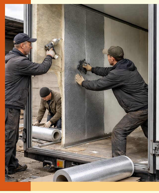 Утепление холодильного кузова в Лобне — монтаж и теплоизоляция