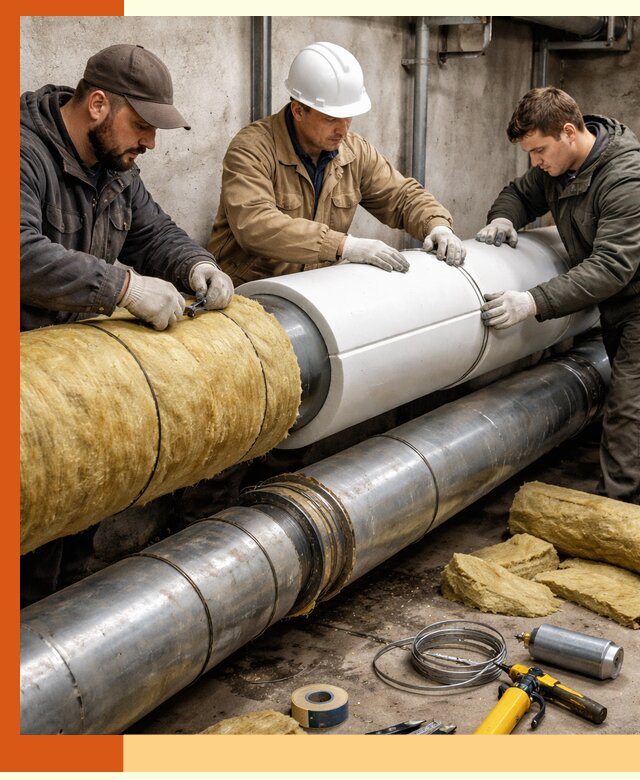 Утепление трубопровода в Лобне с гарантией энергоэффективности