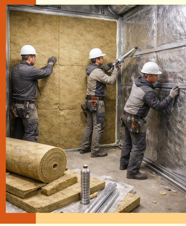 Утепление венткамеры в Лобне — качественная теплоизоляция и шумопоглощение