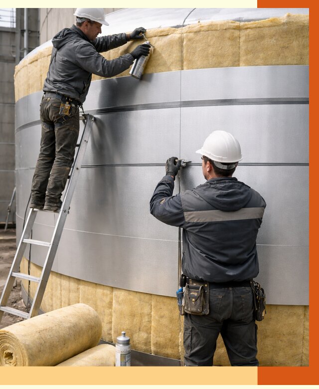 Утепление цистерны в Лобне пенополиуретаном от 14973 руб. под ключ | ТепломастерЛбн