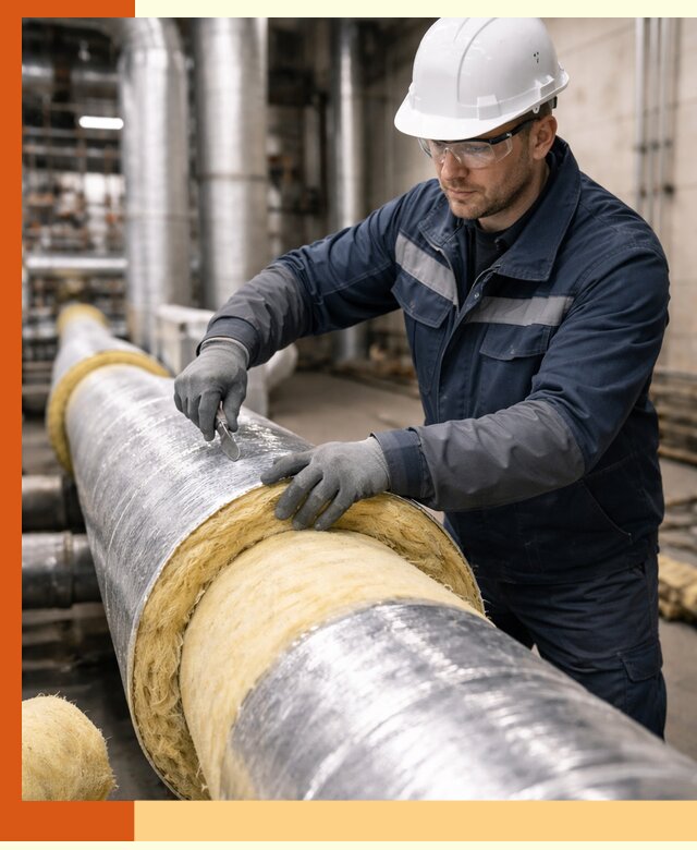 Утепление технологического оборудования и заводских установок в Лобне