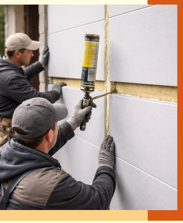 Утепление сэндвич панелей ППУ в Лобне от 4337 руб. за м2 | ТепломастерЛбн