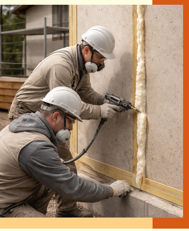 Утепление сип панелей ППУ в Лобне от 4956 руб. под ключ | ТепломастерЛбн