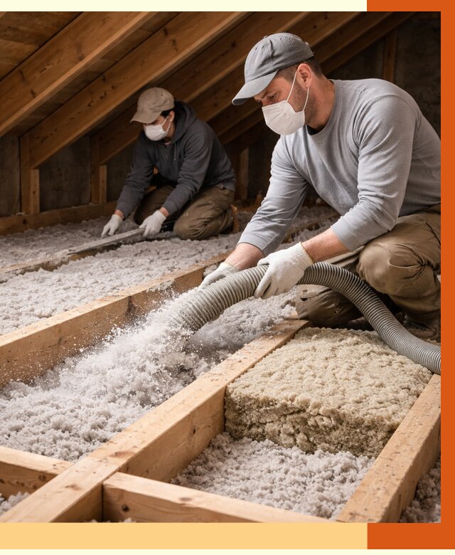 Заполнение полостей чердачного перекрытия в Лобне от 4647 руб. | ТепломастерЛбн