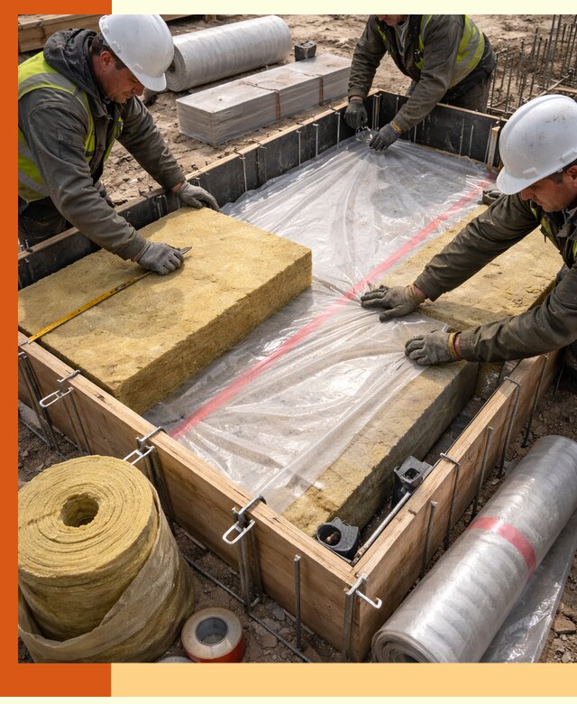 Теплоизоляция опалубки для строительства в Лобне