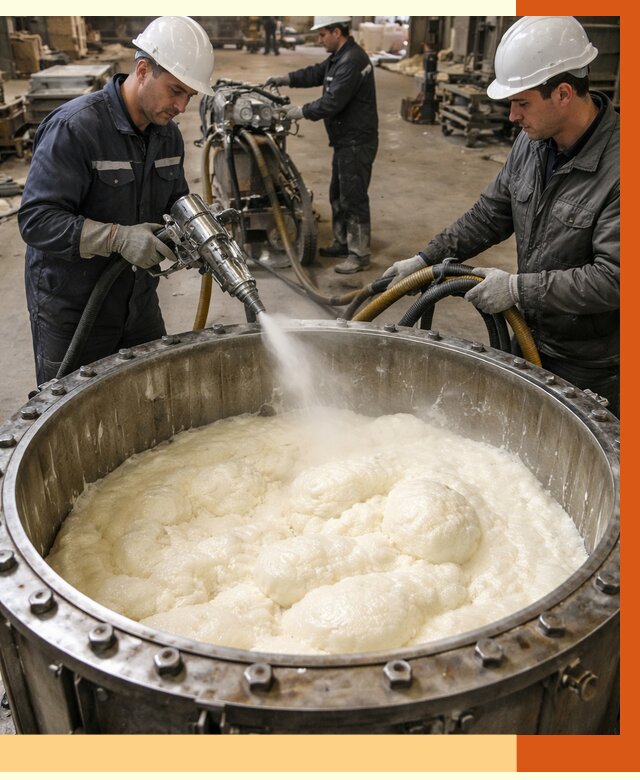 Заливка ППУ в емкости в Лобне от 7486 руб. — утепление емкости под ключ | ТепломастерЛбн