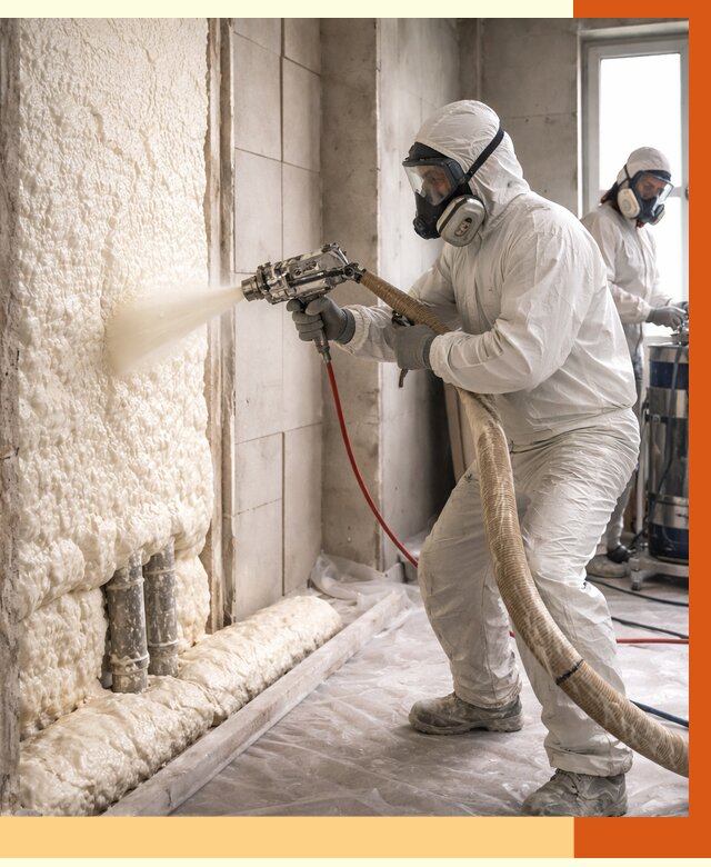 Напыление пенополиуретана в Лобне от 7745 руб./м2 — услуги и монтаж ППУ | ТепломастерЛбн