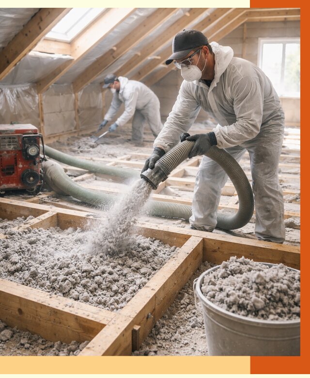 Утепление эковатой в Лобне от 3046 руб./м2 — монтаж и задувка | ТепломастерЛбн