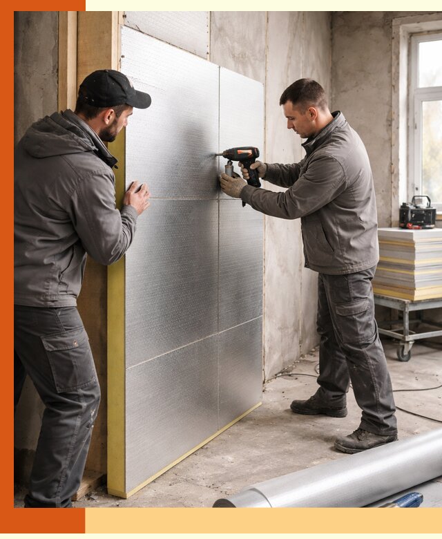 Утепление PIR панелями домов и зданий в Лобне