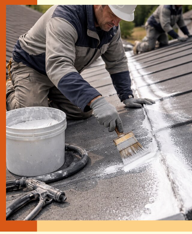 Утепление кровли жидкой теплоизоляцией в Лобне