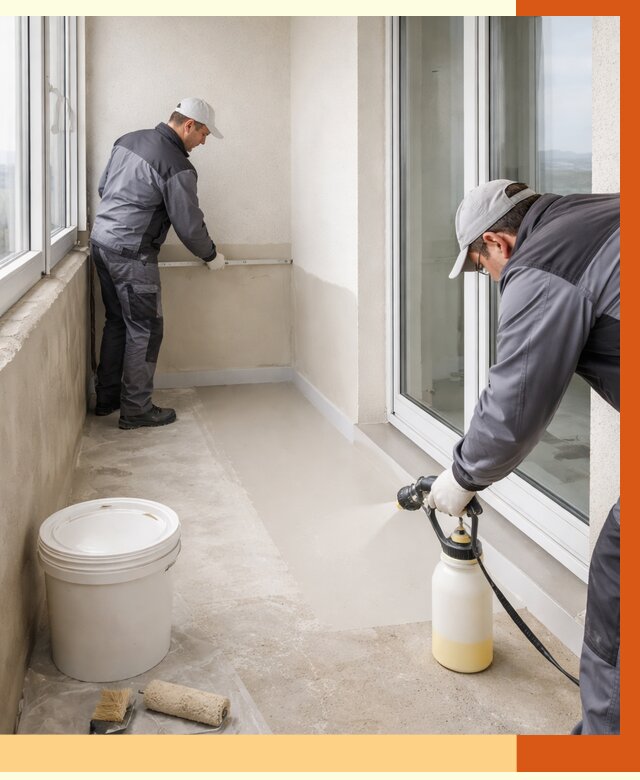 Утепление балкона жидкой теплоизоляцией в Лобне от 5937 руб./м2 | ТепломастерЛбн